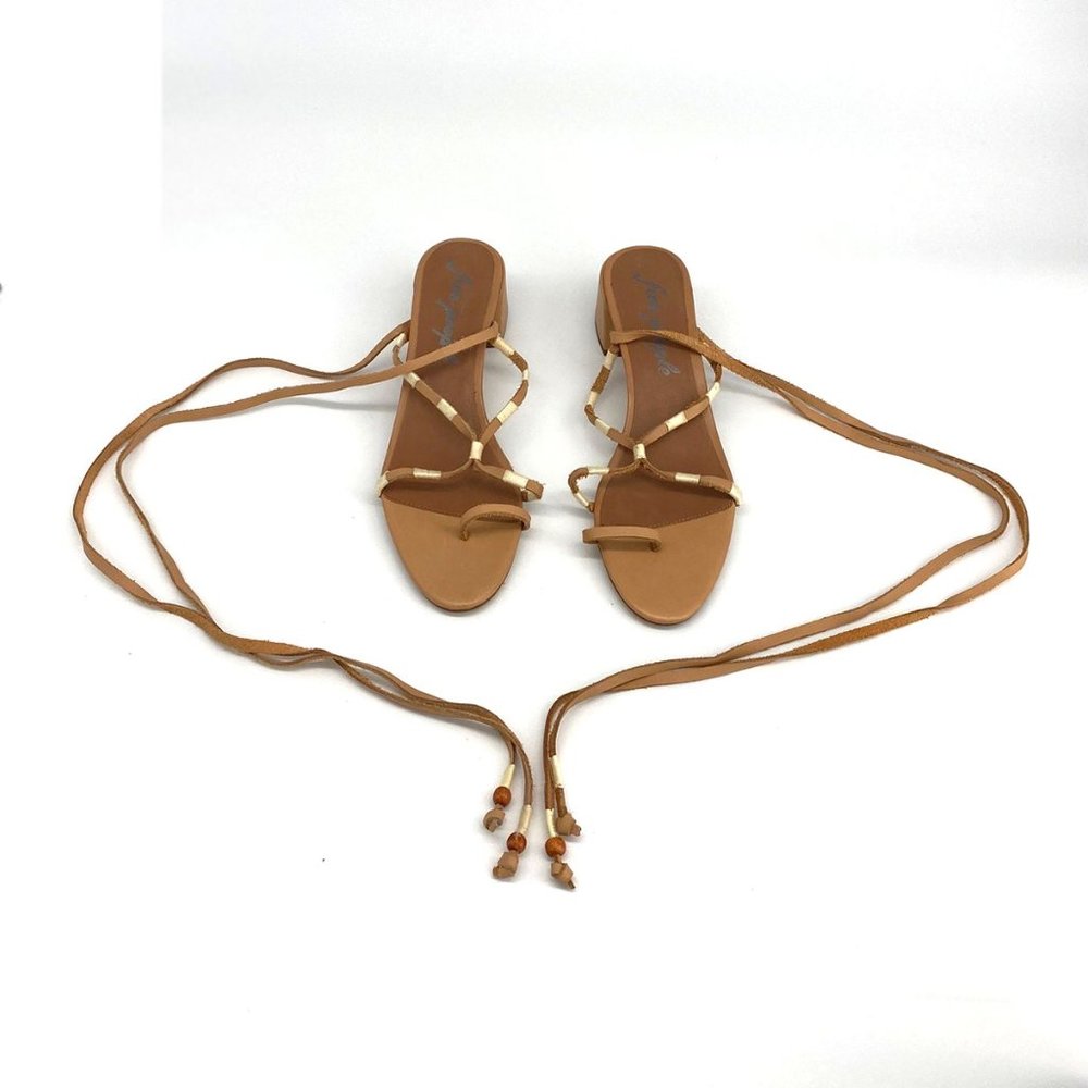 NWT Free People lace up sandals - Picture 2 of 9